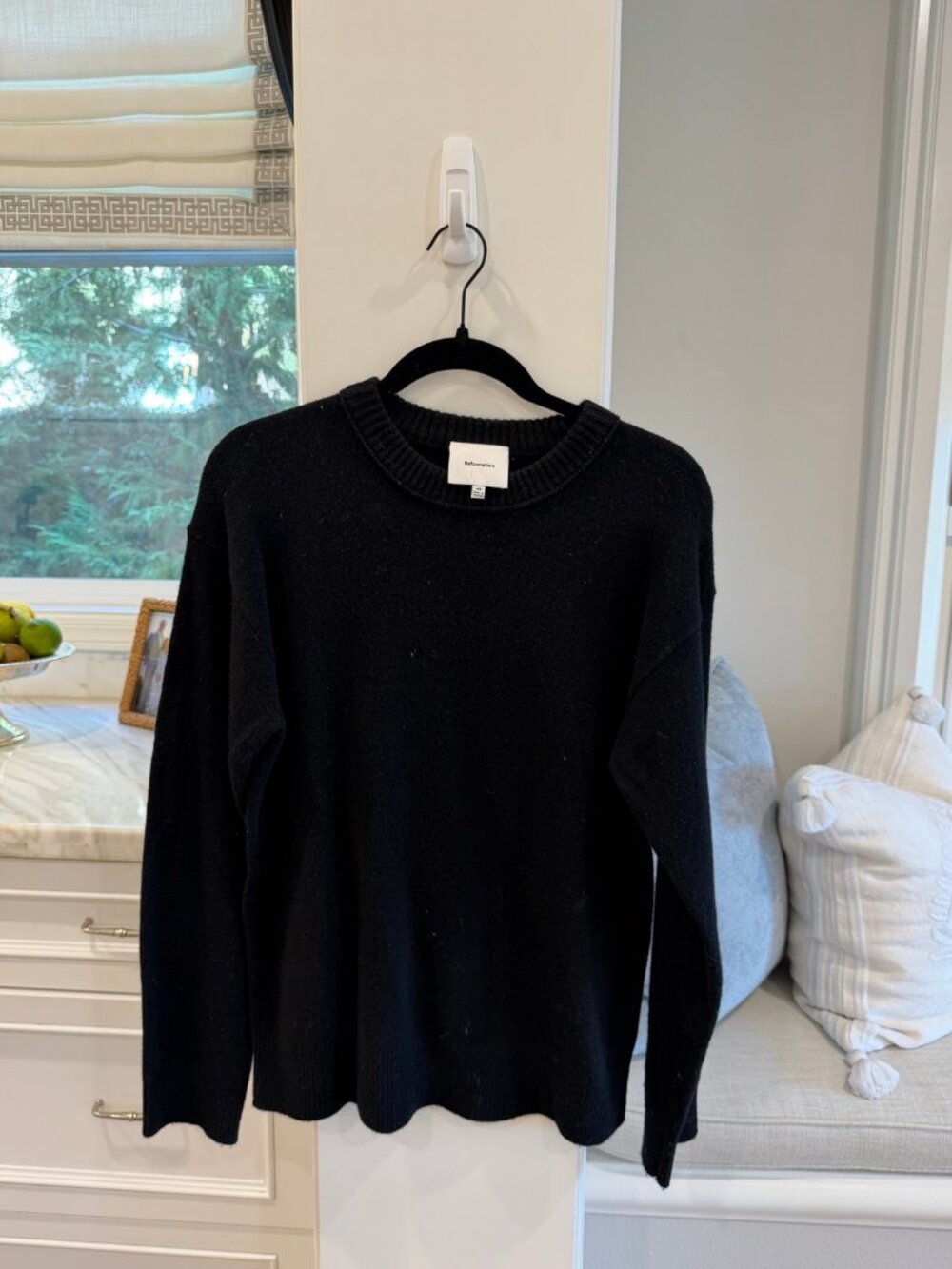 Reformation Crewneck Sweater Black